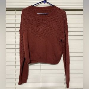 Shein eyelet sweater